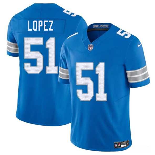 Men & Women & Youth Detroit Lions #51 Roy Lopez Blue 2025 F.U.S.E. Vapor Limited Stitched Jersey,We sell and wholesale Men & Women & Youth Detroit Lions #51 Roy Lopez Blue 2025 F.U.S.E. Vapor Limited Stitched Jersey on line form chian!